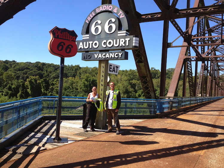 Peterbrownroute66, 1920s chain of rocks bridge on Route 66 