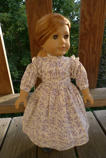 The Miniature Historian: Kirsten's Purple Apron Dress by HistoricallyModest