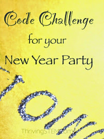 Here is a fun challenge for your New Year Party guests or Middle School computer club!  You could even use it as an extension for elementary students studying place value.