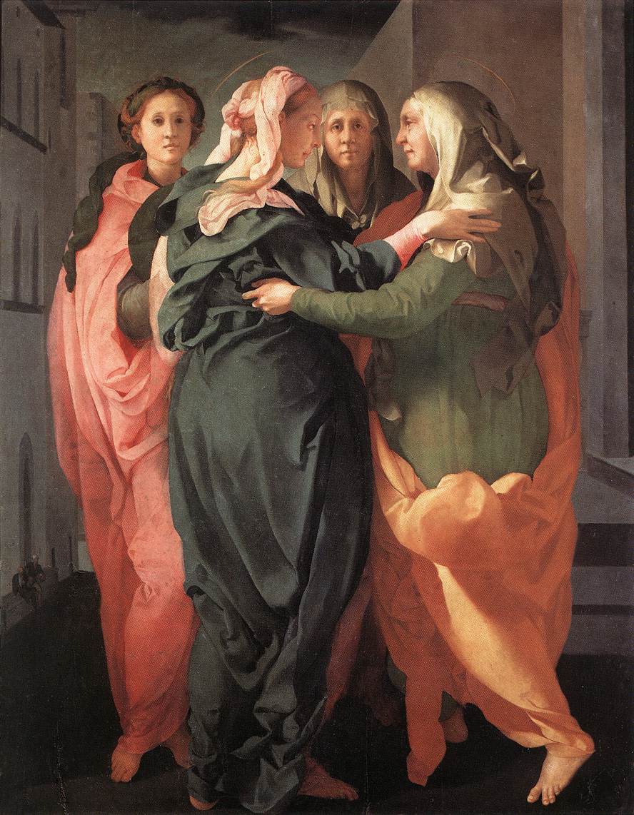 Jacopo Carucci detto il Pontormo, La visitazione,ca.1528, Pieve di Carmignano,