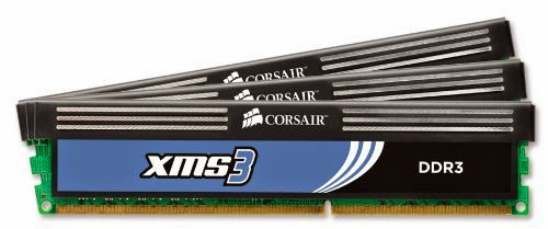  Corsair XMS3 8GB (4x2GB)  DDR3 1600 MHz (PC3 12800) Desktop Memory (CMX8GX3M4A1600C9)