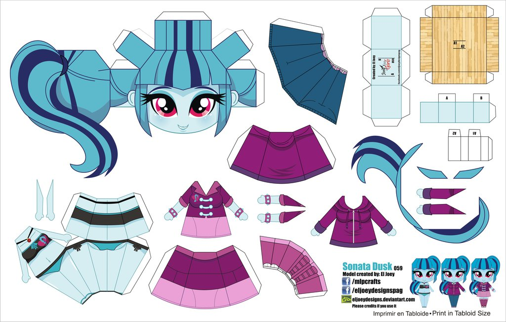 Equestria Daily - MLP Stuff!: Tons of Printable Papercraft Ponies From El  Joey Designs