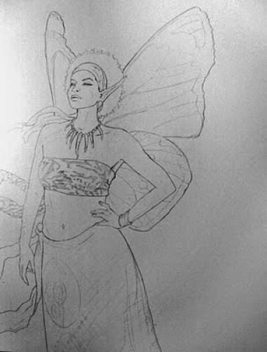 A New Fairy Sketch Aziza Fairy Queen