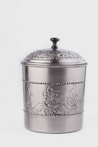  Old Dutch Victoria Cookie Jar, 7 by 9-1/2-Inch, Antique Pewter