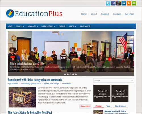 EducationPlus Free Blogger Template