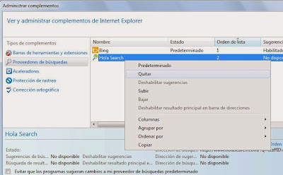 Restablecer configuracin original Internet Explorer