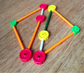 Use Tinker Toys to Discuss Shapes with your Preschooler