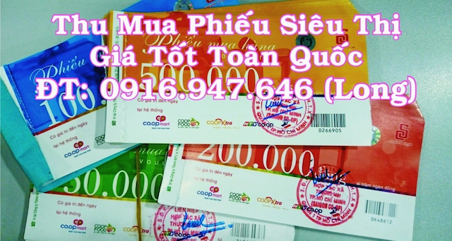 Hãy đến với thumuaphieusieuthi.com để dễ dàng thanh lý phiếu coopmart với số lượng lớn