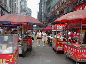 street food stalls in Hengyang, Hunan, China