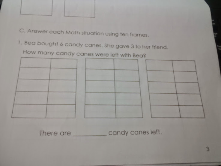 math problems using ten frames