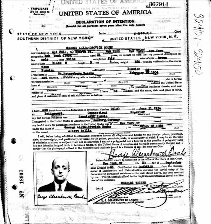 Small Private School in Rochester, NY connections to the JFK Assassination BouheFront1935Naturalization