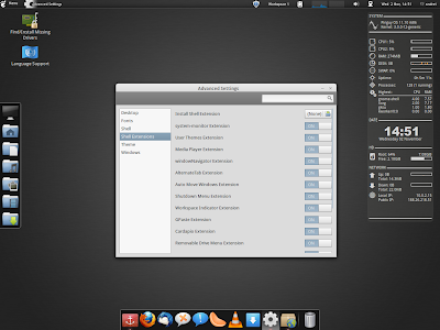 Pinguy OS 11.10 gnome shell