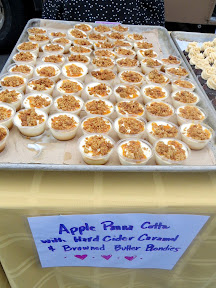 Eat Mobile 2013 food cart festival Willamette Week Hungry Heart Cupcakes apple panna cotta with hard cider caramel and browned butter blondies tastes Portland