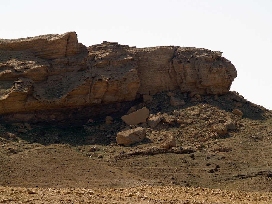 At the far end of Fossil Valley, where the escarpment has collapsed in places, there were numerous fossils to be found; nowadays a good find is quite rare in this popular location, although traces of fossilized shells are still abundant.