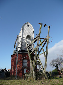 Friston Mill with the steps that carried the Fantail