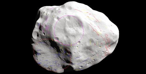Asteroid Dark Side Hosts Hidden Crater