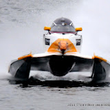 LIUZHOU-CHINA Al Thani Qamzi of UAE of the Team Abu Dhabi at UIM F1 H20 Powerboat Grand Prix of China on Liujiang River. October 1-2, 2013. Picture by Vittorio Ubertone/Idea Marketing.