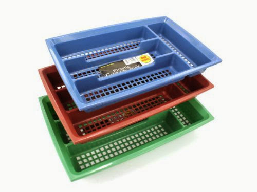 Plastic cutlery tray, Kitchen Organization, Kitchen  &  Dining (Sold in a package of 40 items - $1.43 per item)