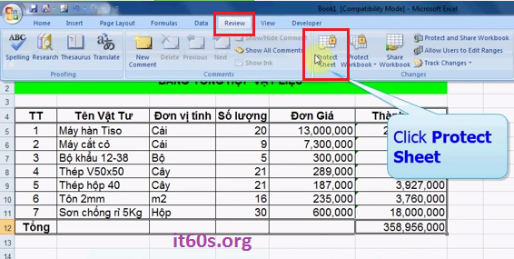 Hướng dẫn cách ẩn công thức trong Microsoft Excel 9
