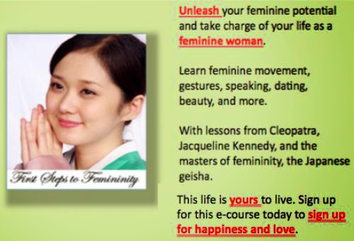 First Steps To Femininity E Course