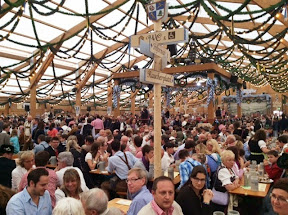 Oktoberfest Small tent - a still civilized mob