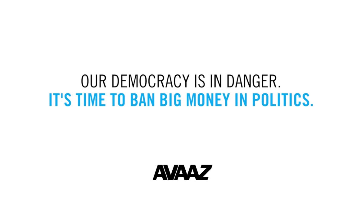 Our democracy is in danger. It's time to ban big money in politics" image