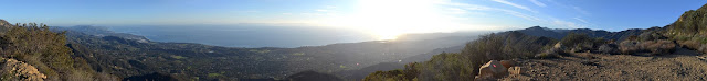 panorama from Carpinteria to Goleta