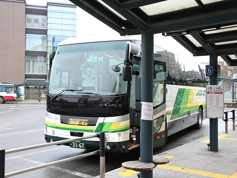 北都交通「ポテトライナー」　3167　帯広駅バスターミナル到着