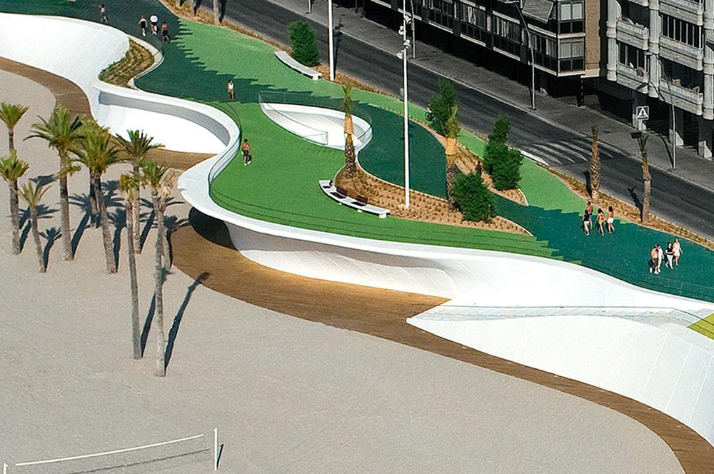  Seafront of Benidorm design by Carlos Ferrater Xavier Marti Gali #architecture