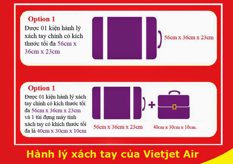 Quy định hành lý hãng VietJet Air