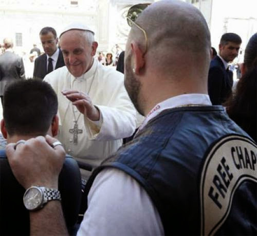 Pope Joins Hells Angels