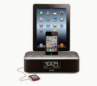 TRIPLE CHARGE DOCK IHOME (IDL100) FOR IPHONE 5 AND IPAD PLUS ANY OTHER (INCLUDING LIGHTNING CONNECTOR) - Hi RESOLUTION D1 SPY CAMERA/DVR-TOTALLY NEW RELEASE IDL100 TRIPLE CHARGING IHOME COVERT WITH TRUE NIGHTVISION, MOTION-ACTIVATION, AND PRE-RECORD D1