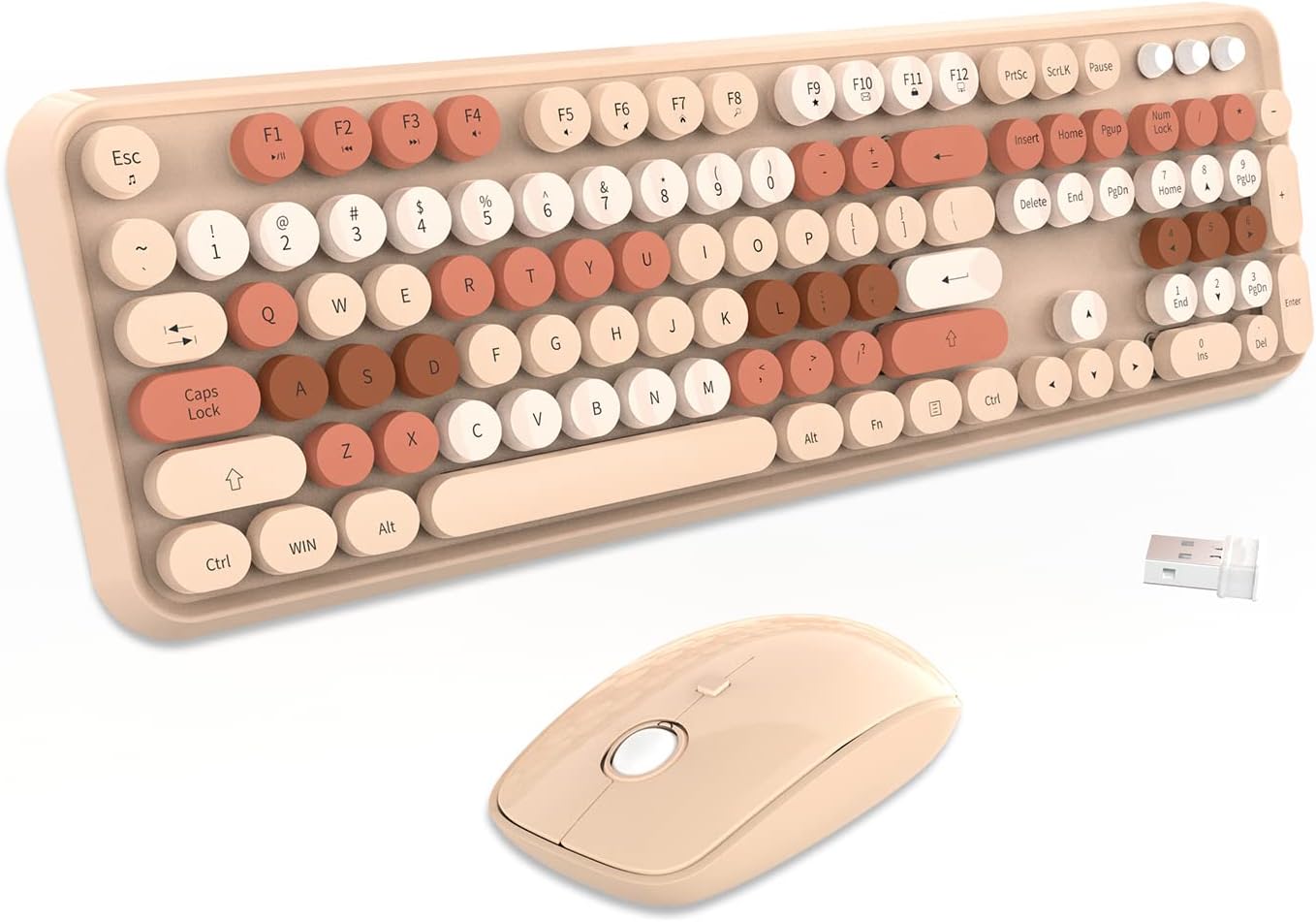 tan keyboard brown color scheme