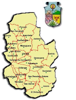 Mapa del departamento de Morazán