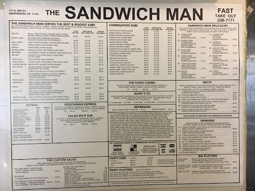 Sandwich Shop «Sandwich Man», reviews and photos, 111 N 2nd St, Harrisburg, PA 17101, USA