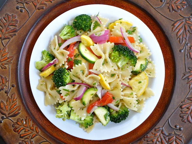 summer vegetable pasta salad