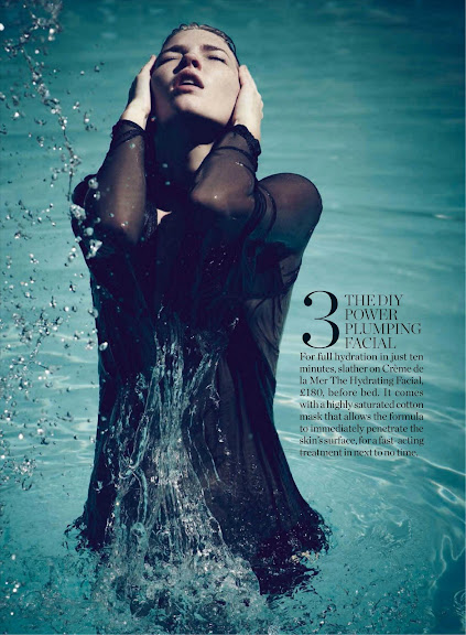 Ellen Danes, Water Baby? (Marie Claire UK Beauty, march 2012)