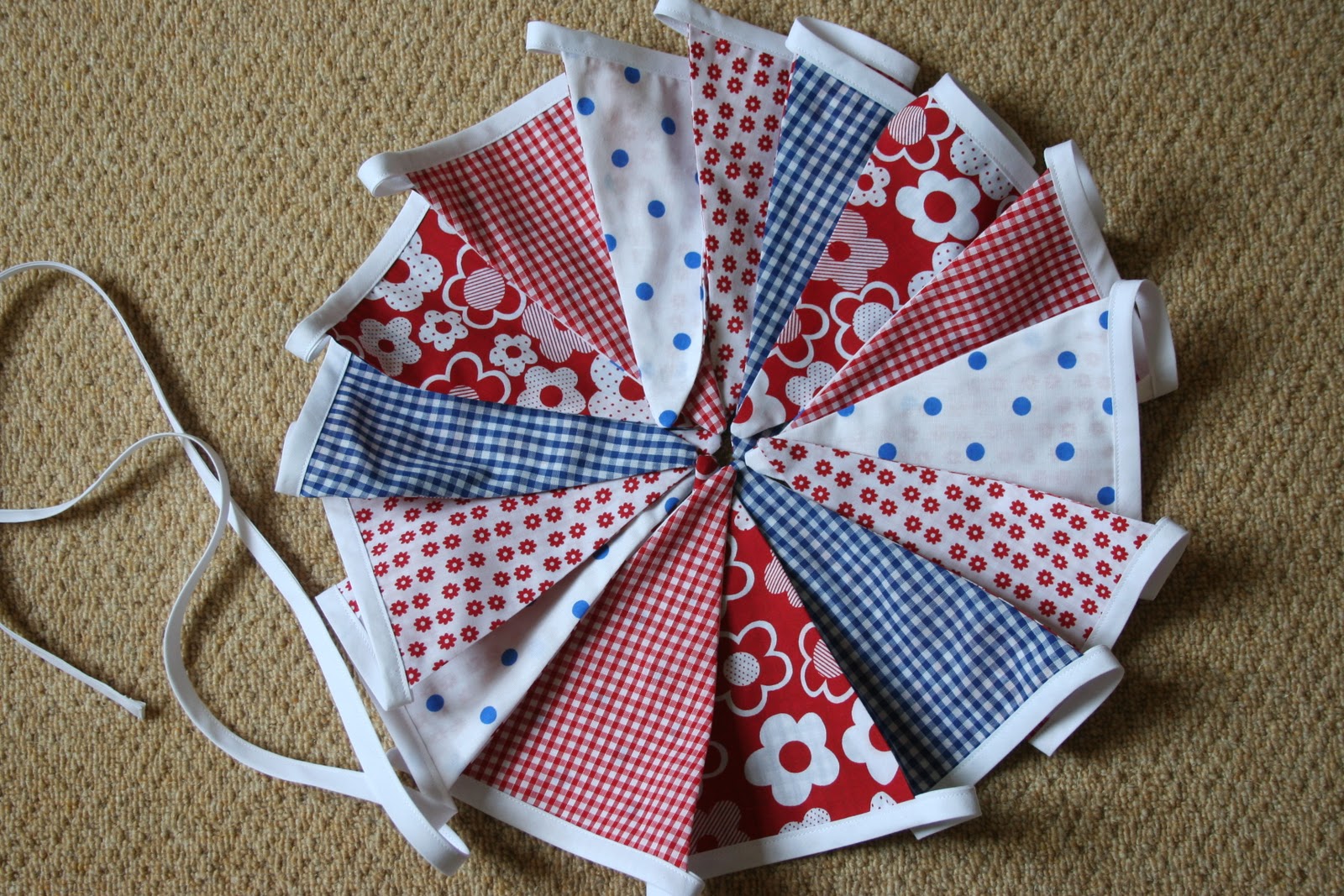 Redneedle Sewing Royal Wedding Bunting With A Difference