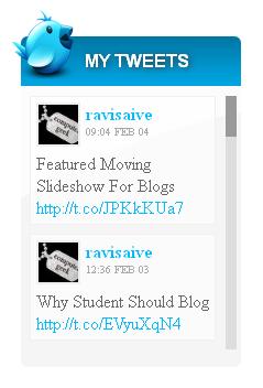 jQuery Twitter Ticker for Blogs