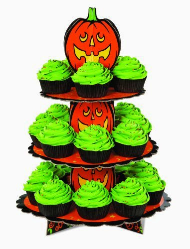  Wilton 1512-1679 Pumpkin 3-Tier Cupcake or Treat Stand