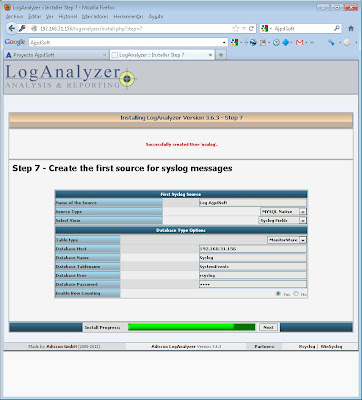Instalar LogAnalyzer para consulta vía web de los log de Rsyslog