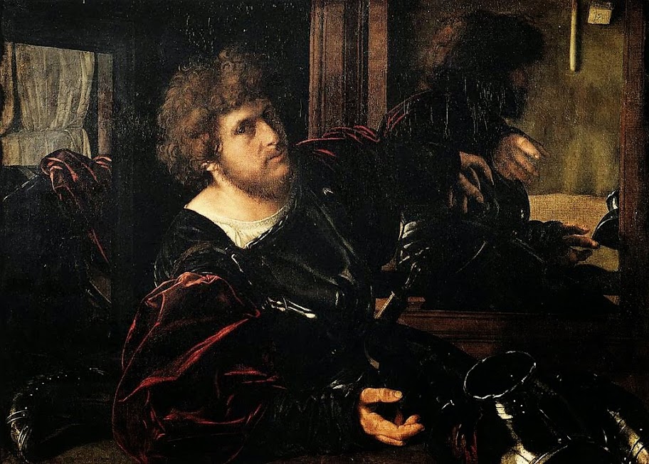 Giovanni Gerolamo Savoldo - Portrait of a Man in Armour (known as Gaston de Foix)