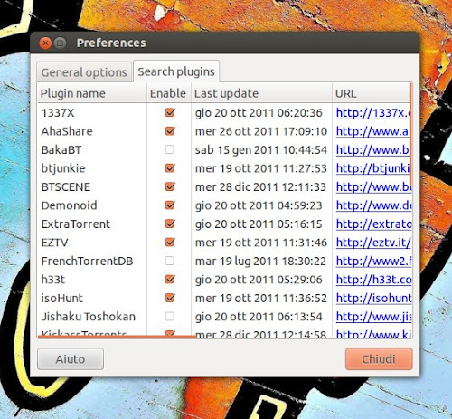 Torrent Search su Ubuntu 12.04