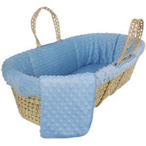  Tadpoles Dimple Velour Moses Basket