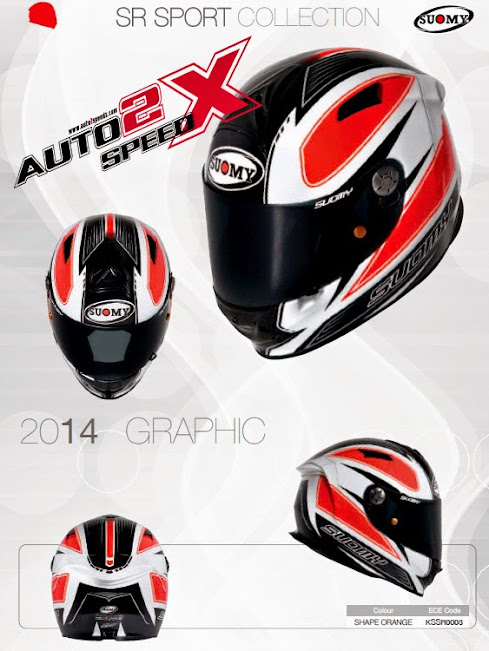 หมวกกันน็อค SUOMY SR SPORT SHAPE ORANGE