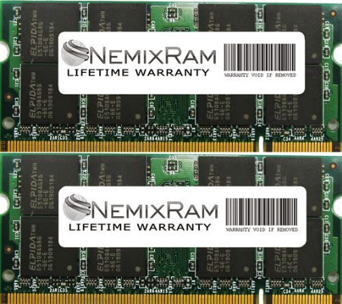  4GB (2X2GB) NEMIX RAM Memory for HP G Notebook G60 G60T G61 G72 (DDR2 800MHz 200PIN PC2-6400)