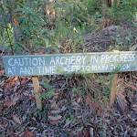 Archery warning sign (58343)