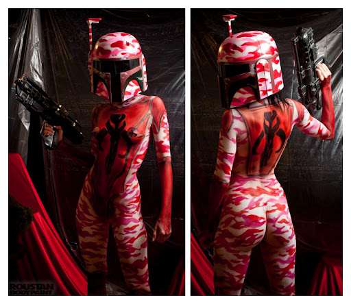 STAR WARS BODY PAINTED COSPLAY BABES 02