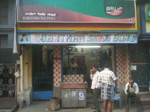 Subathra Tea Stall, No. 5/9, C.N.K. Road, Chepauk, Police Quarters, Triplicane, Chennai, Tamil Nadu 600005, India, Tea_Room, state TN