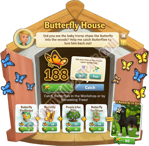 myfarmville 2 cheats codes for butterfly house